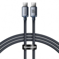 Baseus Crystal Shine Series nabíjecí / datový kabel USB-C / USB-C 100W 1,2m, černá Baseus Crystal Shine Series nabíjecí / datový kabel USB-C / USB-C 100W 1,2m, černá