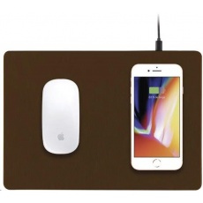 MiniBatt PowerPAD - Qi bezdrátová nabíjecí podložka pod myš - hnědá MiniBatt PowerPAD - Qi bezdrátová nabíjecí podložka pod myš - hnědá