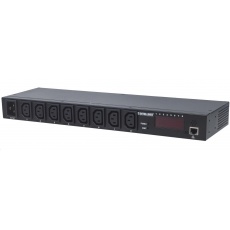 Intellinet rozvodný panel PDU, 8x C13 zásuvka, rack 1U, odpojitelný kabel 16A, monitoring Intellinet rozvodný panel PDU, 8x C13 zásuvka, rack 1U, odpojitelný kabel 16A, monitoring