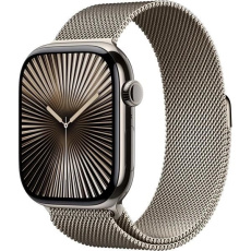 Apple Watch Series 10 GPS + Cellular 46mm Natural Titanium Case with Natural Milanese Loop - S/M Apple Watch Series 10 GPS + Cellular 46mm Natural Titanium Case with Natural Milanese Loop - S/M