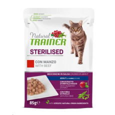 Kaps. Trainer Natural CAT SP. STER. hovezi  85g