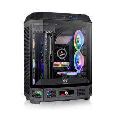 THERMAL TAKE Case The Tower 600, ATX, Průhledná bočnice, 2x 140mm Fan, černá THERMAL TAKE Case The Tower 600, ATX, Průhledná bočnice, 2x 140mm Fan, černá