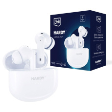 3mk bezdrátová stereo sluchátka HARDY LifePods Pro, stereo, nabíjecí pouzdro, bílá 3mk bezdrátová stereo sluchátka HARDY LifePods Pro, stereo, nabíjecí pouzdro, bílá