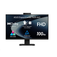 ASUS PC AiO ExpertCenter P4 (P470VAK-BPE058W), i5-13420H, 27" FHD, 16GB, 1TB SSD, UHD, W11 Home, Black ASUS PC AiO ExpertCenter P4 (P470VAK-BPE058W), i5-13420H, 27" FHD, 16GB, 1TB SSD, UHD, W11 Home, Black