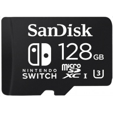 SanDisk MIcroSDXC karta 128GB for Nintendo Switch (R:100/W:90 MB/s, UHS-I, V30, U3, C10, A1) licensed Product SanDisk MIcroSDXC karta 128GB for Nintendo Switch (R:100/W:90 MB/s, UHS-I, V30, U3, C10, A1) licensed Product