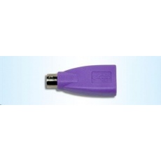 CHERRY adaptér USB na PS/2, fialová CHERRY adaptér USB na PS/2, fialová