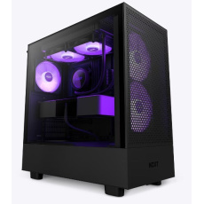 NZXT skříň H5 Flow RGB edition / 2x120 mm fan / USB 3.0 / USB-C 3.1 / RGB / průhledná bočnice / mesh panel / černá NZXT skříň H5 Flow RGB edition / 2x120 mm fan / USB 3.0 / USB-C 3.1 / RGB / průhledná bočnice / mesh panel / černá