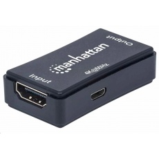 Manhattan HDMI opakovač, 4K HDMI Repeater, aktivní, do 40m, černá Manhattan HDMI opakovač, 4K HDMI Repeater, aktivní, do 40m, černá