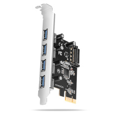 AXAGON PCEU-430RS, PCIe řadič, 4x USB 5Gbps port, SATA napájení, Renesas PD720201, SP AXAGON PCEU-430RS, PCIe řadič, 4x USB 5Gbps port, SATA napájení, Renesas PD720201, SP