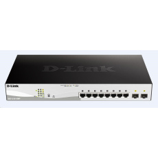 D-Link DGS-1210-10MP 10-port Gigabit Smart+ PoE Switch, 8x GbE PoE+, 2x SFP, PoE 130W, fanless D-Link DGS-1210-10MP 10-port Gigabit Smart+ PoE Switch, 8x GbE PoE+, 2x SFP, PoE 130W, fanless