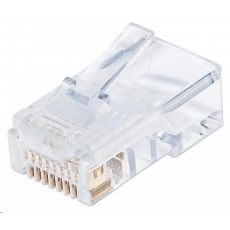 Intellinet konektor RJ45, Cat5e, UTP, 50µ, drát i lanko, 100 ks v nádobě Intellinet konektor RJ45, Cat5e, UTP, 50µ, drát i lanko, 100 ks v nádobě