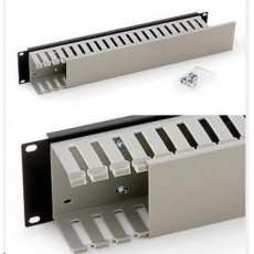 TRITON 19" vyvazovací panel 2U jednostranná plastová lišta, šedo-černá TRITON 19" vyvazovací panel 2U jednostranná plastová lišta, šedo-černá