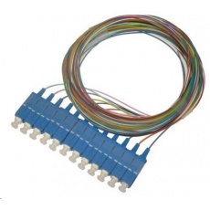 Pigtail SM 9/125, OS2, konektor SC, LS0H, 1m - sada 12 ks Pigtail SM 9/125, OS2, konektor SC, LS0H, 1m - sada 12 ks