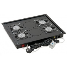 TRITON Ventilační jednotka horní (spodní), 4 ventilátory-230V/60W, termostat, černá TRITON Ventilační jednotka horní (spodní), 4 ventilátory-230V/60W, termostat, černá