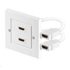 PREMIUMCORD Zásuvka HDMI zásuvka v panelu 2x HDMI A - HDMI A Female/Female PREMIUMCORD Zásuvka HDMI zásuvka v panelu 2x HDMI A - HDMI A Female/Female