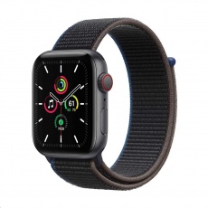 Apple Watch SE GPS + Cellular, 44mm Space Gray Alum. Case + Charcoal Sport Loop Apple Watch SE GPS + Cellular, 44mm Space Gray Alum. Case + Charcoal Sport Loop