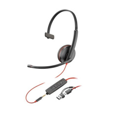 Poly Blackwire 3215 náhlavní souprava, 3.5 mm jack + USB-C/A adaptér, mono Poly Blackwire 3215 náhlavní souprava, 3.5 mm jack + USB-C/A adaptér, mono