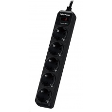 CyberPower Surge Buster™ 5 zásuvek, 1.8m, German, New CyberPower Surge Buster™ 5 zásuvek, 1.8m, German, New