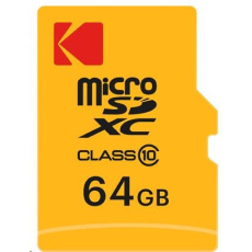 Kodak paměťová micro SD karta 64GB Class10 w/adapter Extra