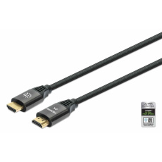 Manhattan kabel HDMI s Ethernetem, HDMI Male na Male, 1m, černá Manhattan kabel HDMI s Ethernetem, HDMI Male na Male, 1m, černá
