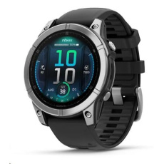 Garmin fenix® E – 47 mm, AMOLED, Nerezová ocel a Černý silikonový řemínek Garmin fenix® E – 47 mm, AMOLED, Nerezová ocel a Černý silikonový řemínek