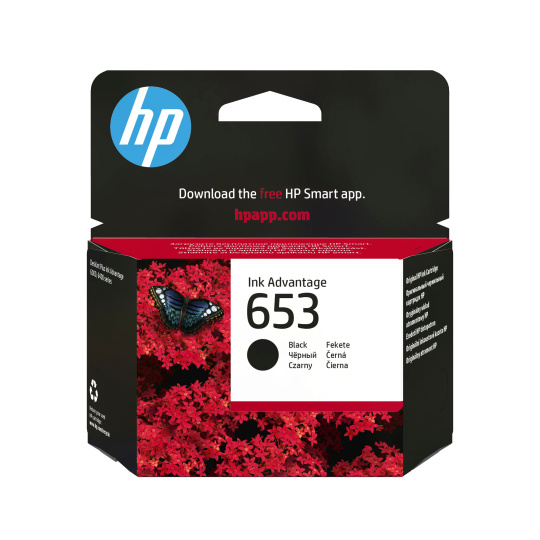 BAZAR - HP 653 Black Original Ink Advantage Cartridge (360 pages) - Poškozený obal (Komplet) BAZAR - HP 653 Black Original Ink Advantage Cartridge (360 pages) - Poškozený obal (Komplet)