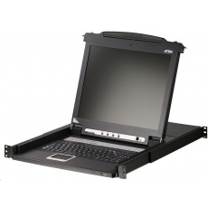 ATEN 8-port KVM PS/2+USB, OSD, rack, 17" LCD, touchpad, klávesnice ATEN 8-port KVM PS/2+USB, OSD, rack, 17" LCD, touchpad, klávesnice
