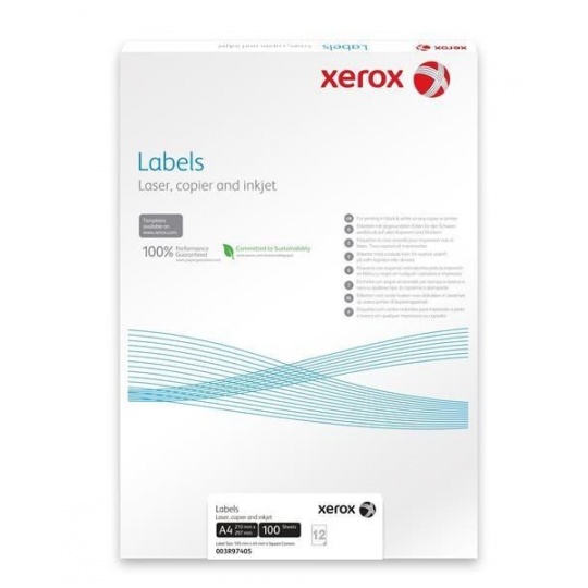 Xerox Papír samolepící štítky - Labels 24UP 70x37 (100 listů, A4)