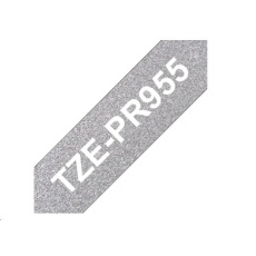 BROTHER TZe-PR955- kazeta TZ šířky 24mm, laminovaná TZe-PR955 PREMIUM SILVER / stříbrná páska / bílé písmo BROTHER TZe-PR955- kazeta TZ šířky 24mm, laminovaná TZe-PR955 PREMIUM SILVER / stříbrná páska / bílé písmo