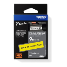 BROTHER TZES621 - kazeta TZ šířky 9mm, extrémně adhesivní lamino TZE-S621, žlutá/černé písmo BROTHER TZES621 - kazeta TZ šířky 9mm, extrémně adhesivní lamino TZE-S621, žlutá/černé písmo