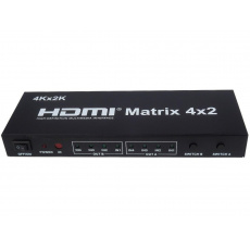 PremiumCord HDMI matrix switch 4:2,s audiem, rozlišení 4Kx2K PremiumCord HDMI matrix switch 4:2,s audiem, rozlišení 4Kx2K