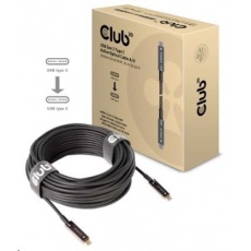 Club3D Kabel USB 3.2 typ C Gen2, aktivní, (M/M), 20m, optický, aktivní, unidirectional, A/V Club3D Kabel USB 3.2 typ C Gen2, aktivní, (M/M), 20m, optický, aktivní, unidirectional, A/V