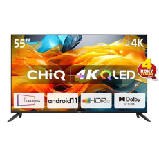 CHiQ U55QG7L TV 55", Ultra HD (4K), QLED, Smart, Android 11, HDR10, 3x HDMI, 2x USB CHiQ U55QG7L TV 55", Ultra HD (4K), QLED, Smart, Android 11, HDR10, 3x HDMI, 2x USB
