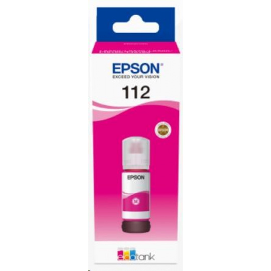 BAZAR - EPSON ink bar 112 EcoTank Pigment Magenta ink bottle - Poškozený obal (Komplet)