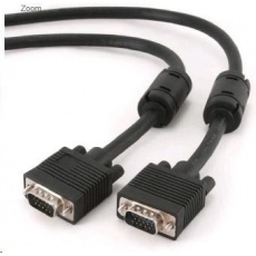 GEMBIRD Kabel VGA propojovací 10m, černý (HD15M/M, dvojité stínění, feritová jádra) GEMBIRD Kabel VGA propojovací 10m, černý (HD15M/M, dvojité stínění, feritová jádra)
