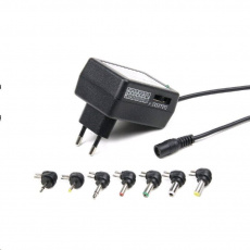 GEMBIRD Univerzální AC-DC adaptér EG-MC-008, 12W, 7 konektorů GEMBIRD Univerzální AC-DC adaptér EG-MC-008, 12W, 7 konektorů