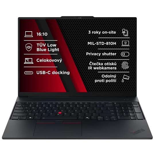 LENOVO NTB ThinkPad E16 AMD G3 - Ryzen5 230,16" WUXGA,16GB,512SSD,FHD+IRcam,W11P