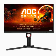 AOC MT VA LCD WLED 27" Q27G3XMN/BK - VA panel, 2560x1440, 180Hz, HDMI, DP, pivot AOC MT VA LCD WLED 27" Q27G3XMN/BK - VA panel, 2560x1440, 180Hz, HDMI, DP, pivot