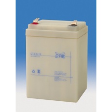 Baterie - CTM CT 12-2,6 (12V/2,6Ah - Faston 187), životnost 5let Baterie - CTM CT 12-2,6 (12V/2,6Ah - Faston 187), životnost 5let