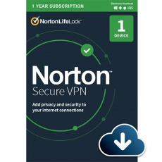 NORTON SECURE VPN ENG 1 uživatel pro 1 zařízení na 1 rok ESD