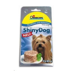 SHINY DOG kure+tunak 2x85g konzerva SHINY DOG kure+tunak 2x85g konzerva