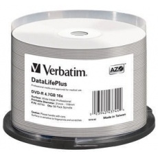 VERBATIM DVD-R(50-Pack)Spindle/Printable/16x/4.7GB/WIDE PRINTABLE SURFACE NON-ID VERBATIM DVD-R(50-Pack)Spindle/Printable/16x/4.7GB/WIDE PRINTABLE SURFACE NON-ID