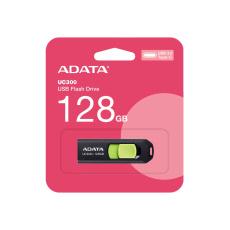 ADATA Flash Disk 128GB UC300, USB-C 3.2, černo-zelená ADATA Flash Disk 128GB UC300, USB-C 3.2, černo-zelená