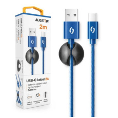 ALIGATOR datový kabel  PREMIUM 2A, USB-C, délka 2 m, modrá