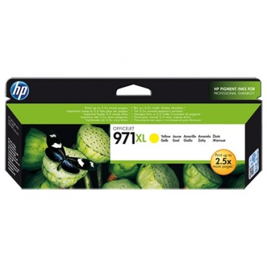 HP 971XL Yellow Ink Cart, CN628AE (6,600 pages)