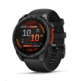 Garmin fenix® 8 – 47 mm, AMOLED, Slate grey a Černý silikonový řemínek, EU