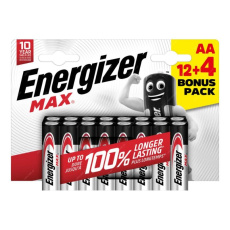 Energizer LR6/16 Max AA 12+4 zdarma Energizer LR6/16 Max AA 12+4 zdarma