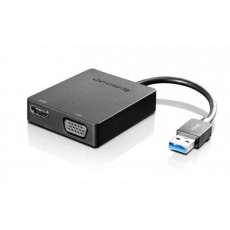 LENOVO adaptér Universal USB 3.0 to VGA/HDMI - přenos signálu přes VGA nebo HDMI LENOVO adaptér Universal USB 3.0 to VGA/HDMI - přenos signálu přes VGA nebo HDMI