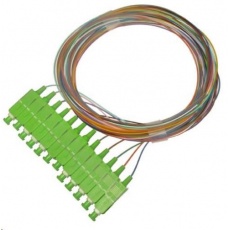 Pigtail SM 9/125, OS2, konektor SC(APC), LS0H, 1m - sada 12 ks Pigtail SM 9/125, OS2, konektor SC(APC), LS0H, 1m - sada 12 ks