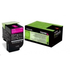 LEXMARK Magenta toner 702HM pro CS310/410/510 z programu Lexmark Return (3 000 stran) LEXMARK Magenta toner 702HM pro CS310/410/510 z programu Lexmark Return (3 000 stran)